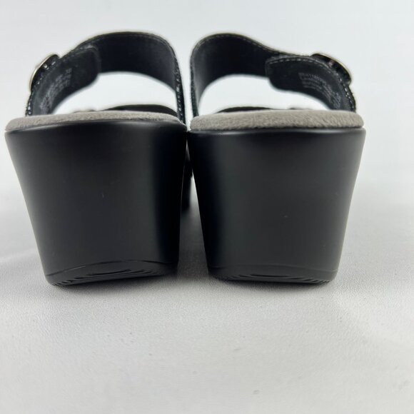 Dansko Womens Sophie Black Shagreen Dot Sandals Comfort size 38 US 7.5 8 - Picture 4 of 15